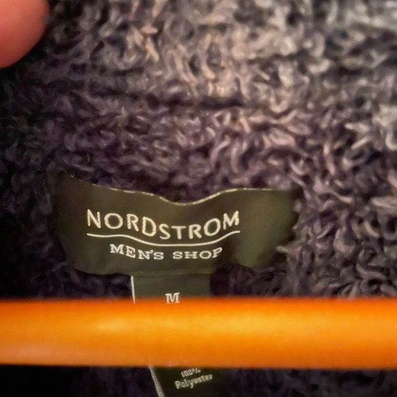 Nordstrom Mens Shop, Size M, fleecy comfy button up sweater - Picture 2 of 3